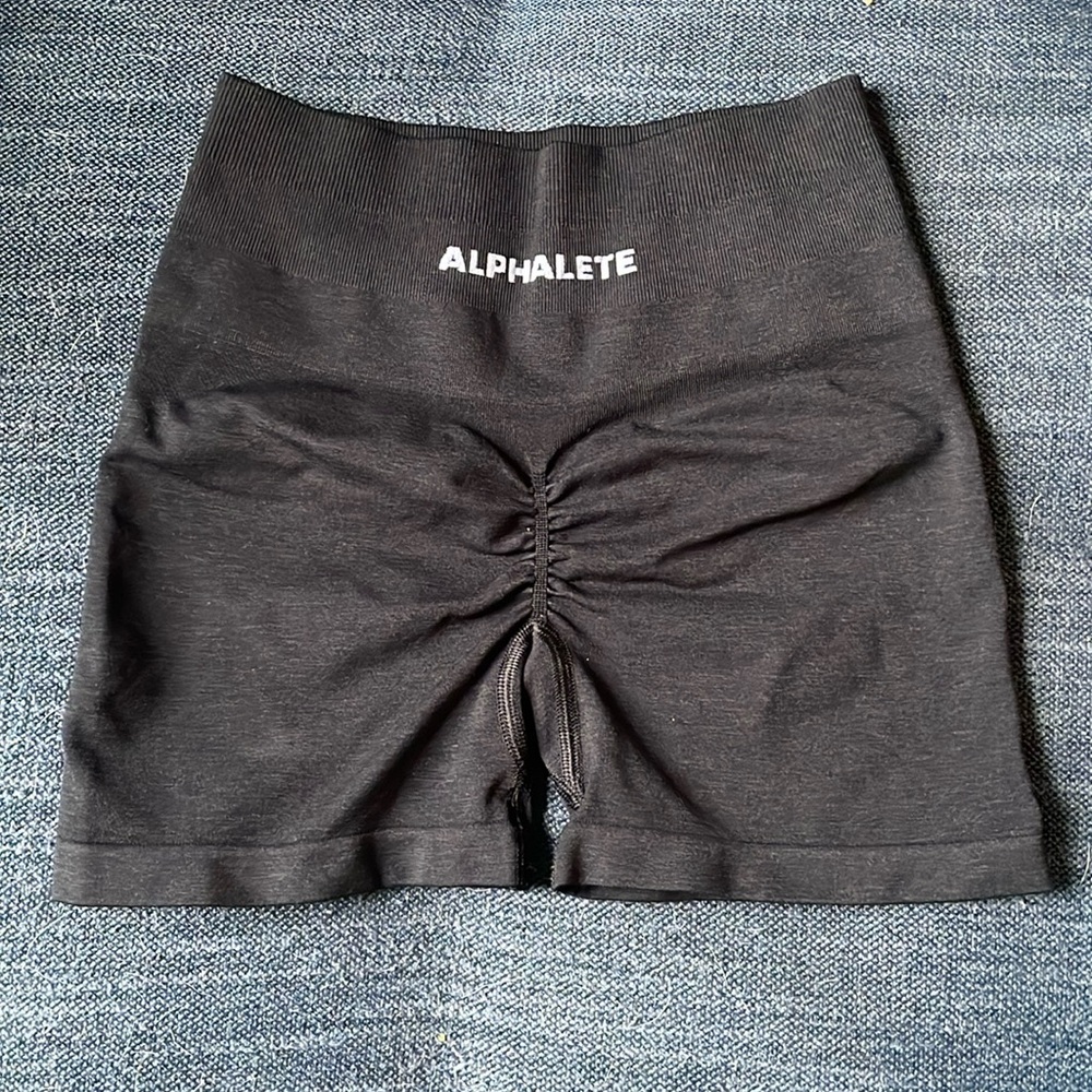 Alphalete Black Cinched Booty Shorts